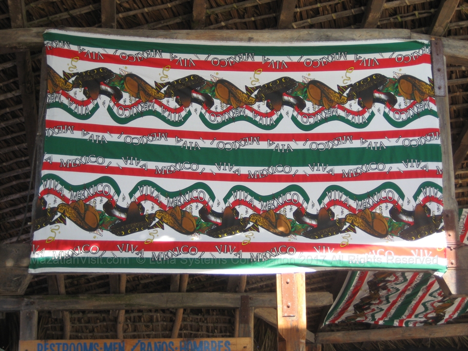 Independence Day banner in Mazatlán, Sinaloa, Mexico